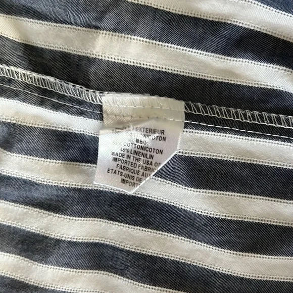 Milly Striped Off-the-shoulder Cotton Shift Dress - Picture 3 of 3